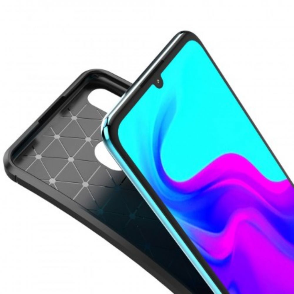 Hülle Für Huawei P30 Lite Kohlefaserstrukturschlauch