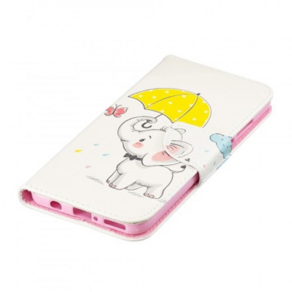 Lederhüllen Für Huawei P30 Lite Elefantenbaby