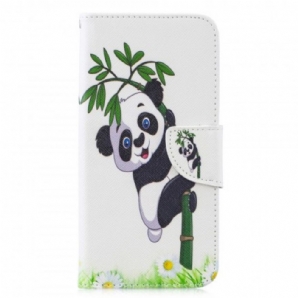 Lederhüllen Für Huawei P30 Lite Panda Auf Bambus