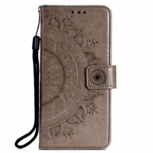 Lederhüllen Für Huawei P30 Lite Sonnen-mandala