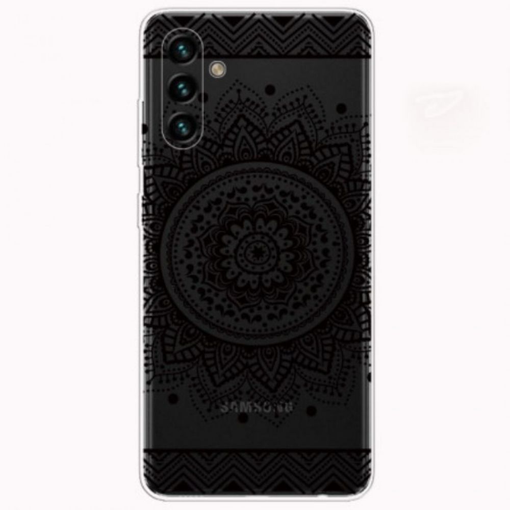 Hülle Für Samsung Galaxy A13 5G / A04s Einzelnes Blumenmandala