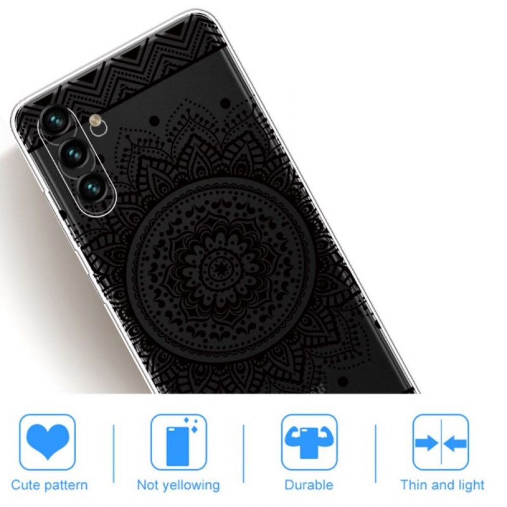 Hülle Für Samsung Galaxy A13 5G / A04s Einzelnes Blumenmandala