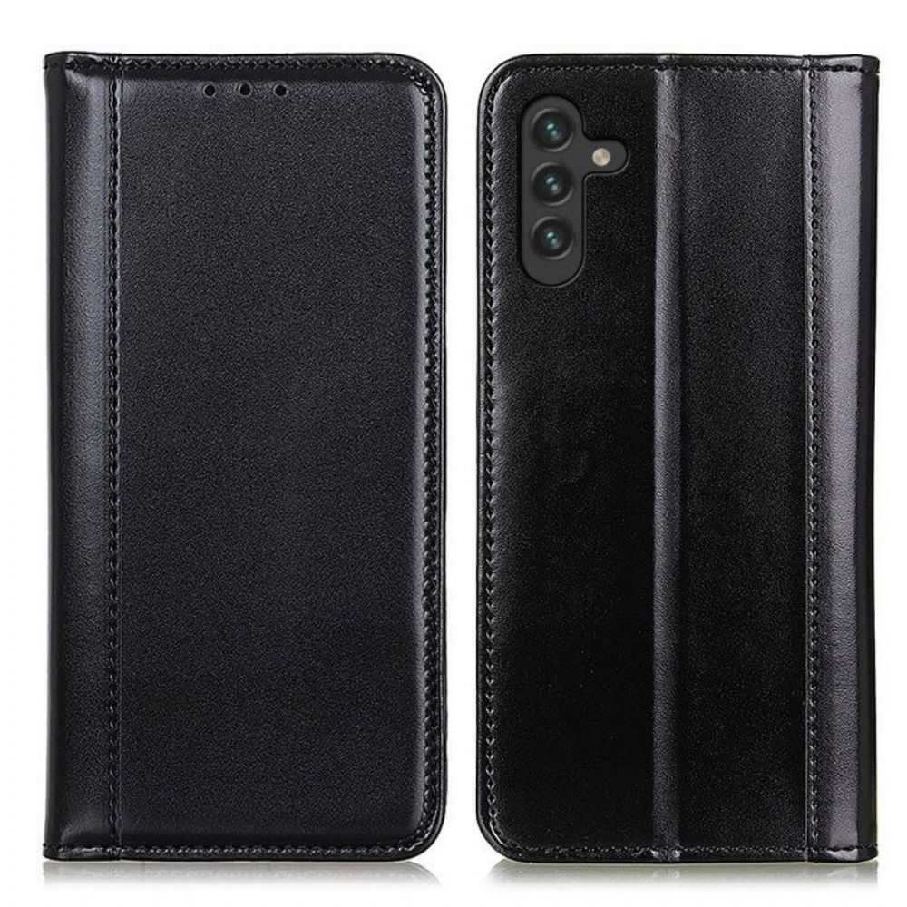 Schutzhülle Für Samsung Galaxy A13 5G / A04s Flip Case Glänzendes Spaltleder