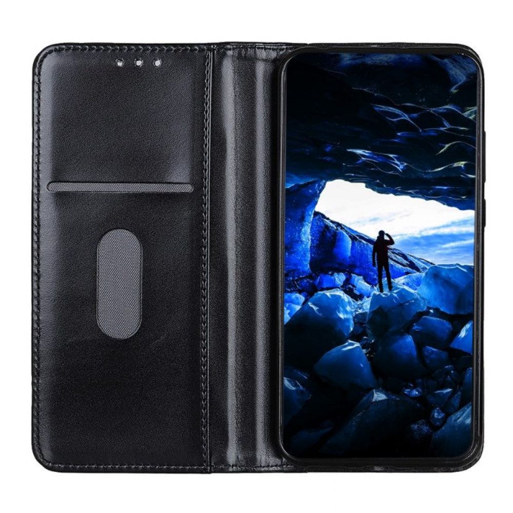 Schutzhülle Für Samsung Galaxy A13 5G / A04s Flip Case Glänzendes Spaltleder