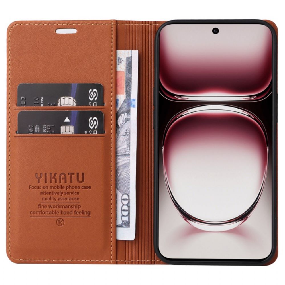 Flip Case Oppo Reno 12 5g Yikatu-lederstil