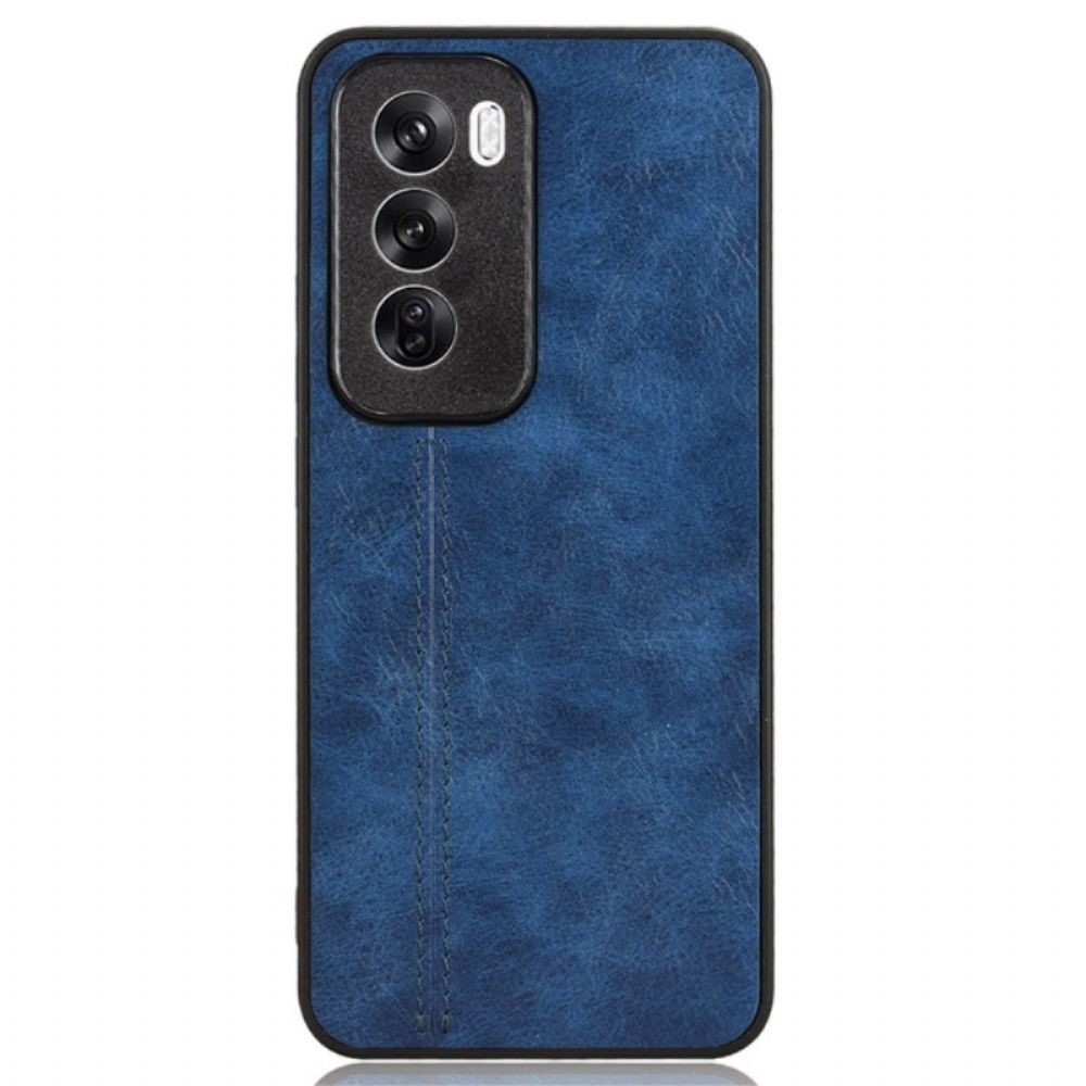 Hülle Oppo Reno 12 5g Handyhülle Nähte Aus Kunstleder