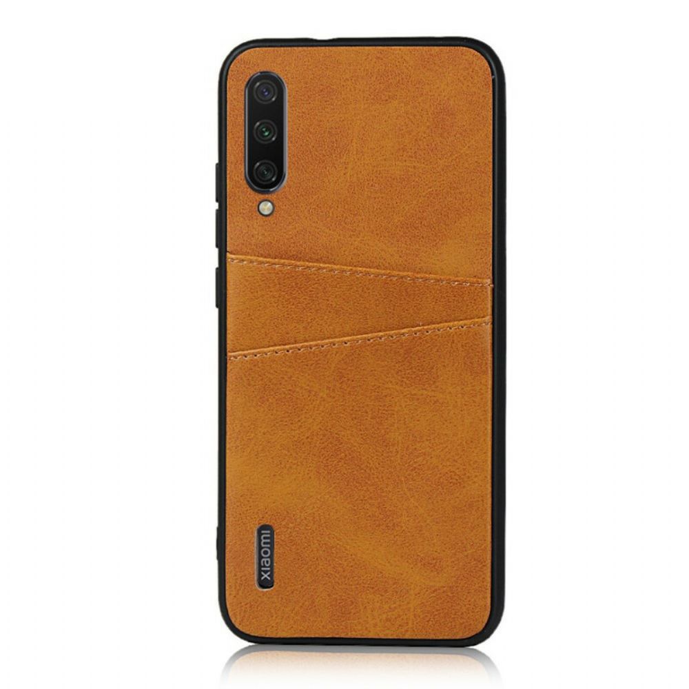 Hülle Für Xiaomi Mi A3 Doppelter Kartenhalter Mit Lederstruktur