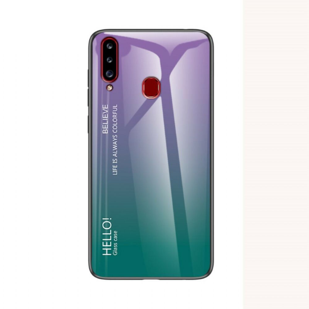 Handyhülle Für Samsung Galaxy A20s Hallo Panzerglas