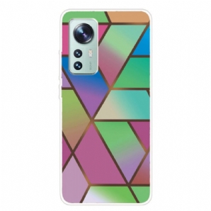 Hülle Für Xiaomi 12 Pro Silikon-marmor-geometrie
