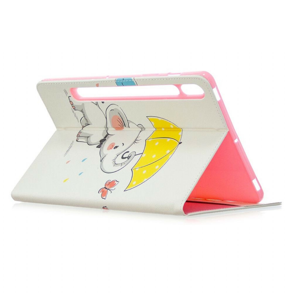 Case Für Samsung Galaxy Tab S7 / Tab S8 Elefantendruckmuster