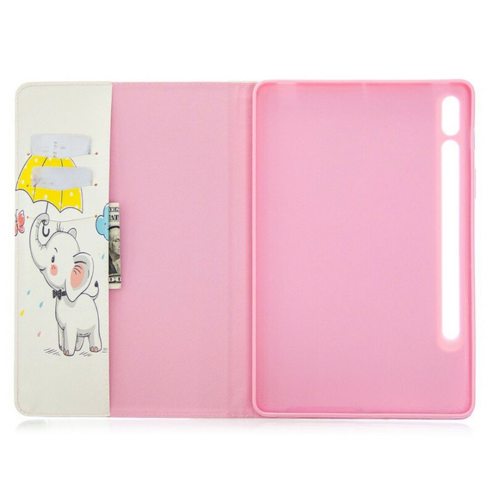 Case Für Samsung Galaxy Tab S7 / Tab S8 Elefantendruckmuster