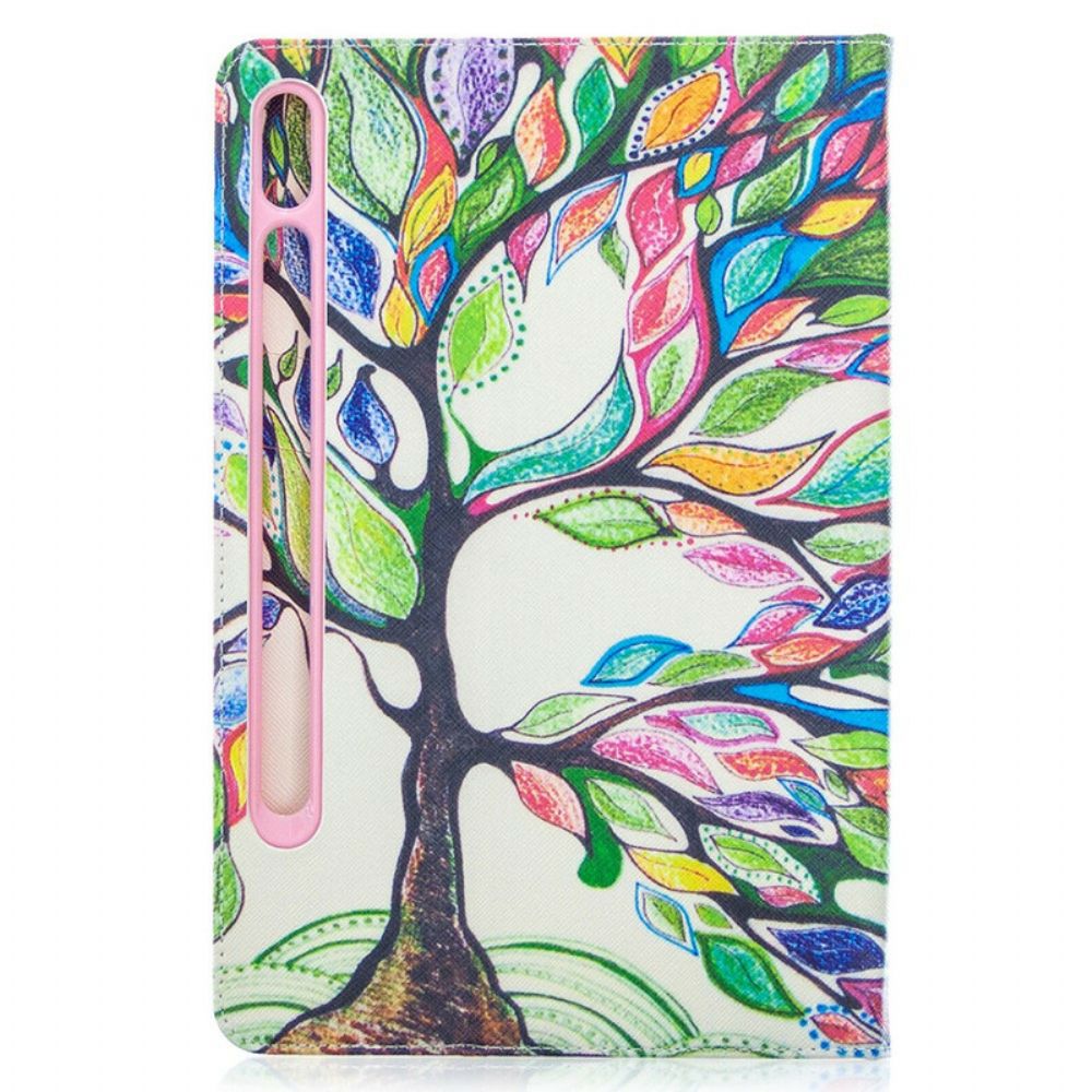 Case Für Samsung Galaxy Tab S7 / Tab S8 Farbiger Baum