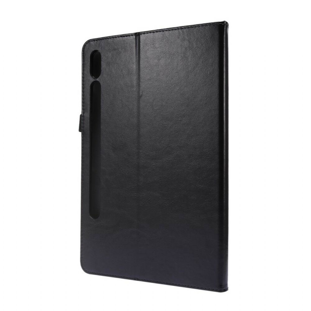 Case Für Samsung Galaxy Tab S7 / Tab S8 Klassisches Kunstleder