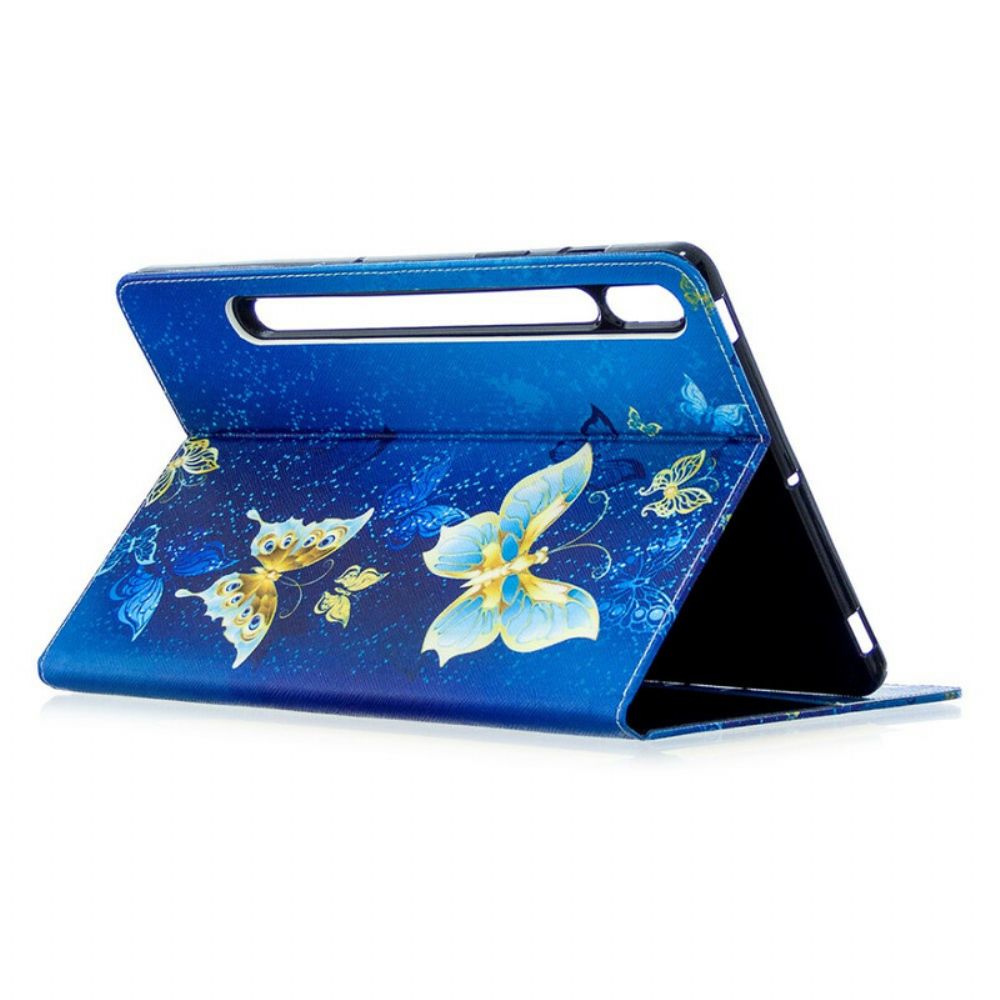Case Für Samsung Galaxy Tab S7 / Tab S8 Kostbare Schmetterlinge