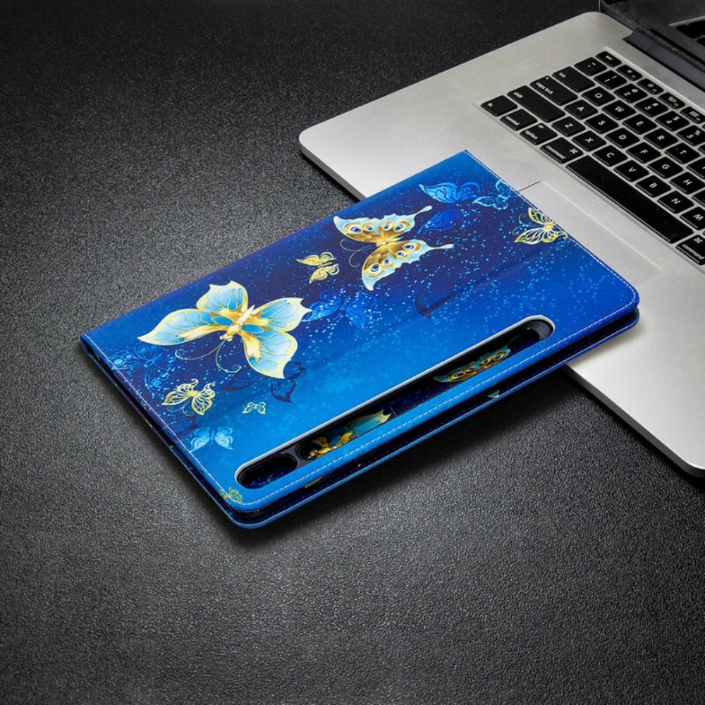 Case Für Samsung Galaxy Tab S7 / Tab S8 Kostbare Schmetterlinge