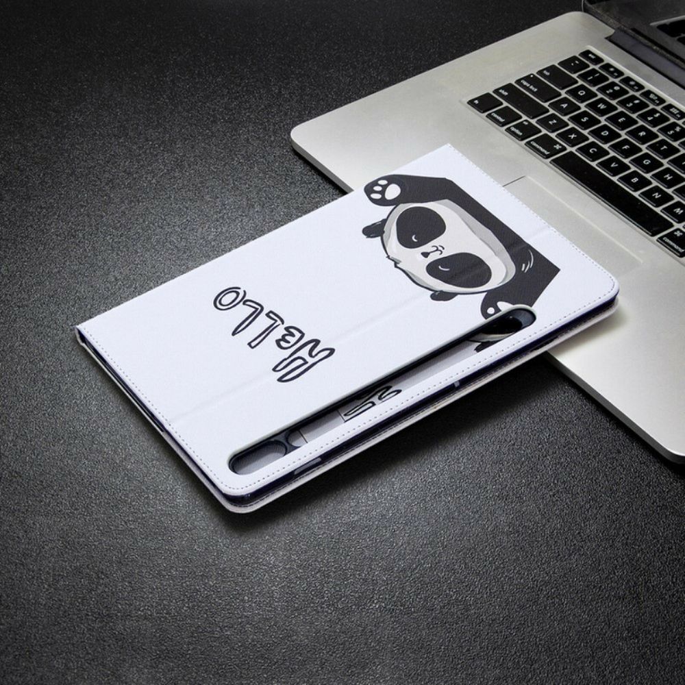 Case Für Samsung Galaxy Tab S7 / Tab S8 Panda-druckmuster
