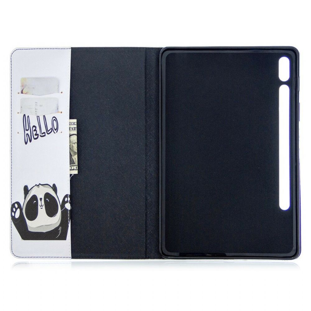 Case Für Samsung Galaxy Tab S7 / Tab S8 Panda-druckmuster