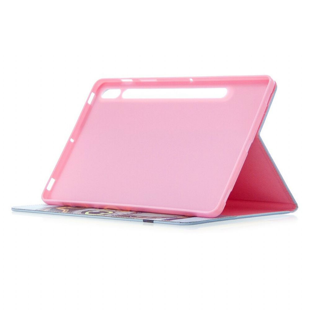 Case Für Samsung Galaxy Tab S7 / Tab S8 Reisende Eule