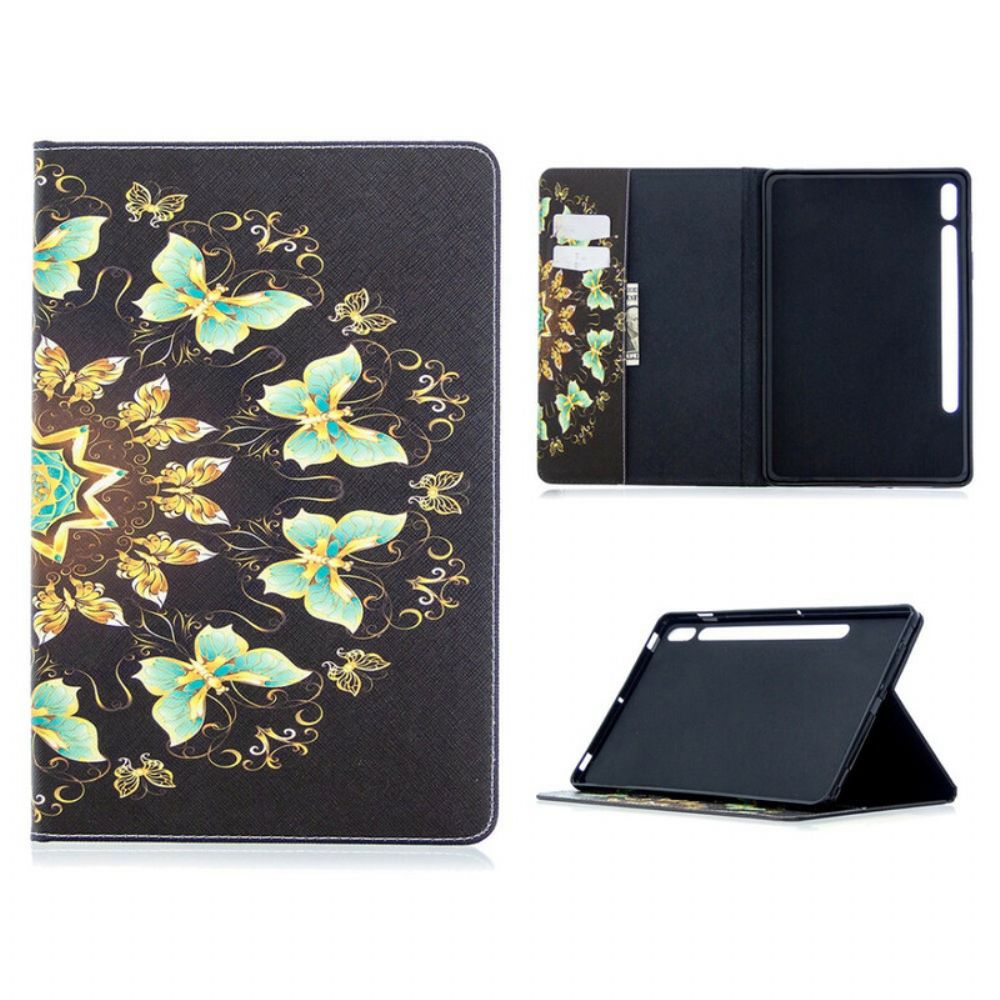 Case Für Samsung Galaxy Tab S7 / Tab S8 Schmetterlinge Art.-nr