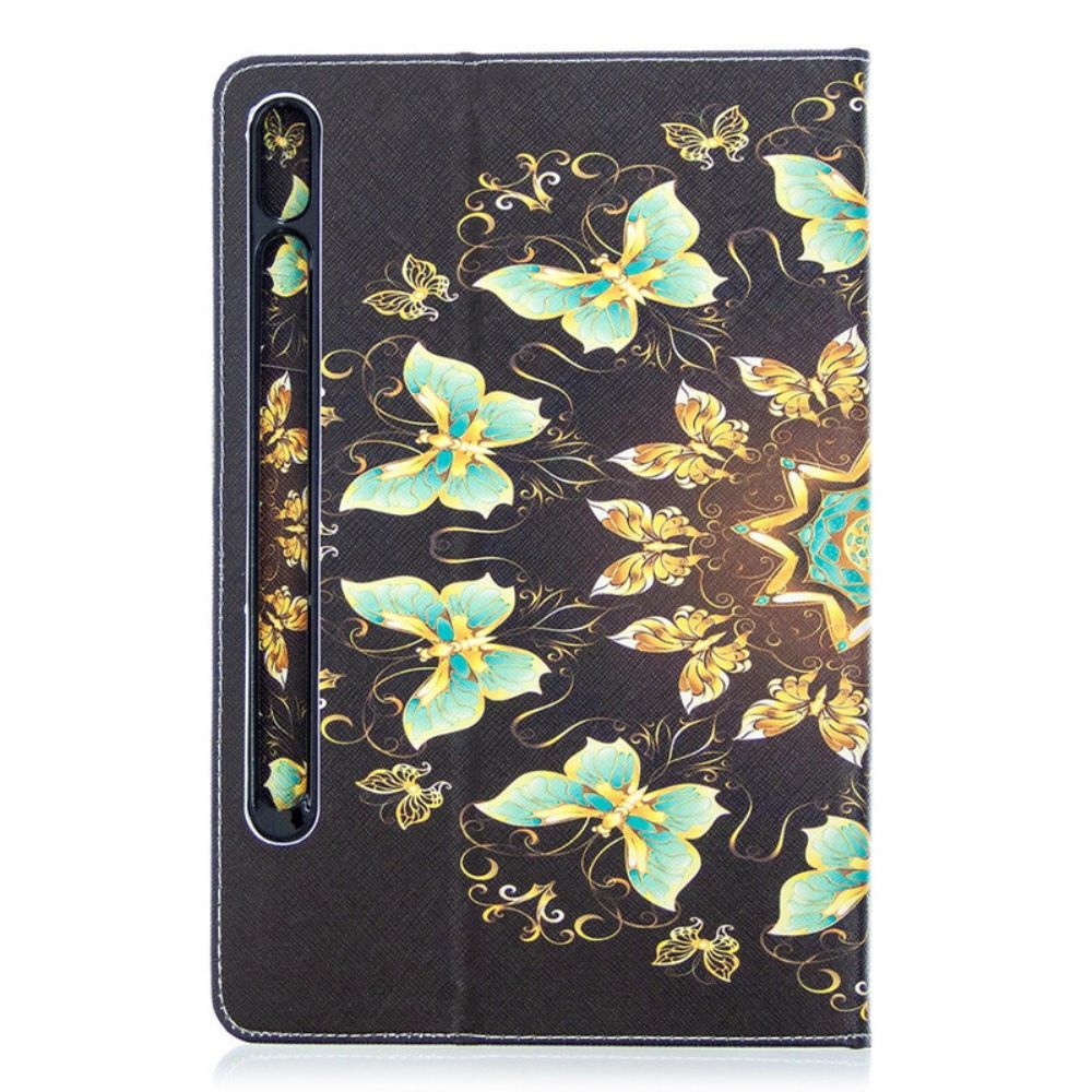 Case Für Samsung Galaxy Tab S7 / Tab S8 Schmetterlinge Art.-nr