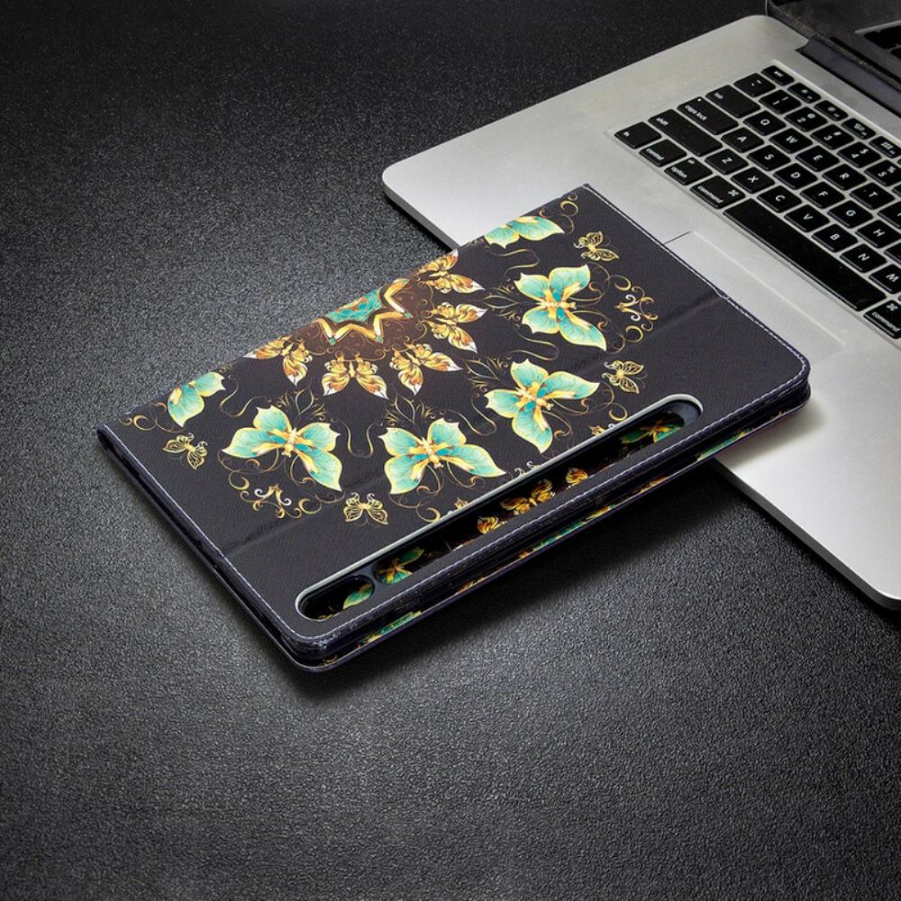 Case Für Samsung Galaxy Tab S7 / Tab S8 Schmetterlinge Art.-nr