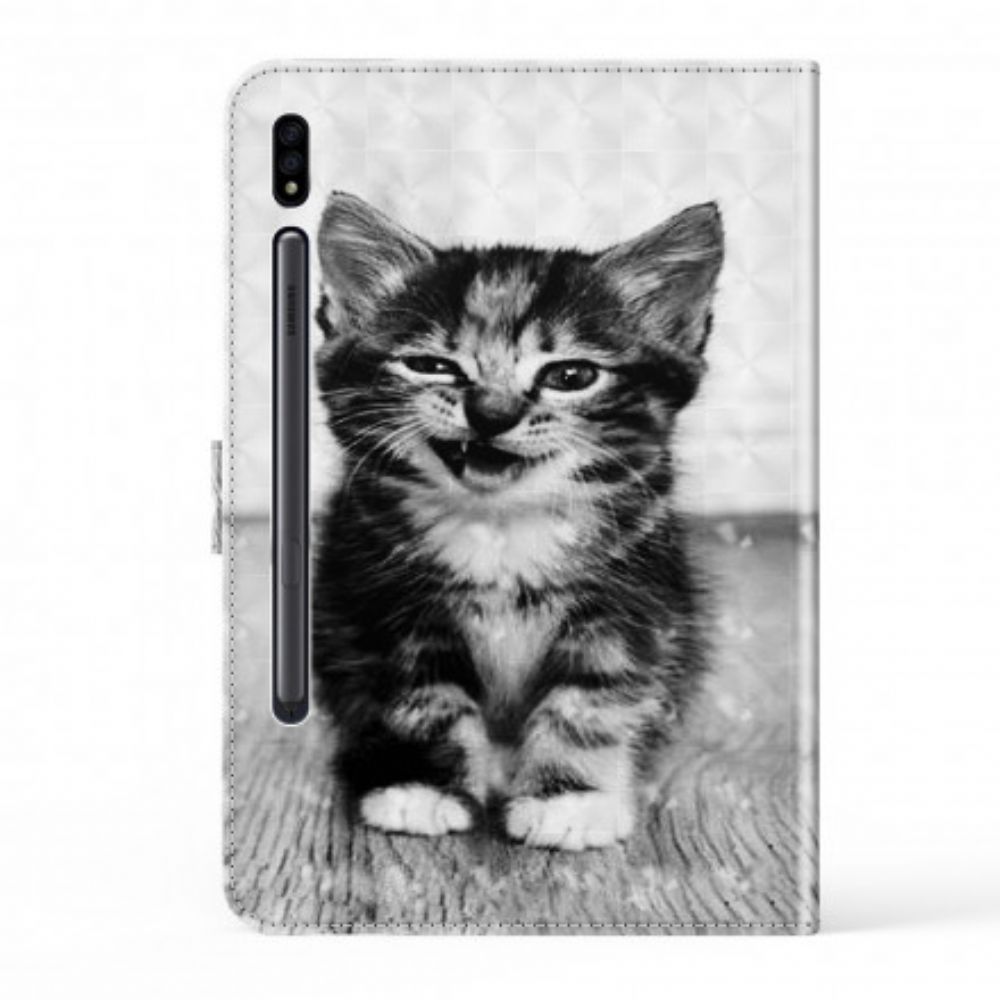 Flip Case Für Samsung Galaxy Tab S7 / Tab S8 Kätzchen