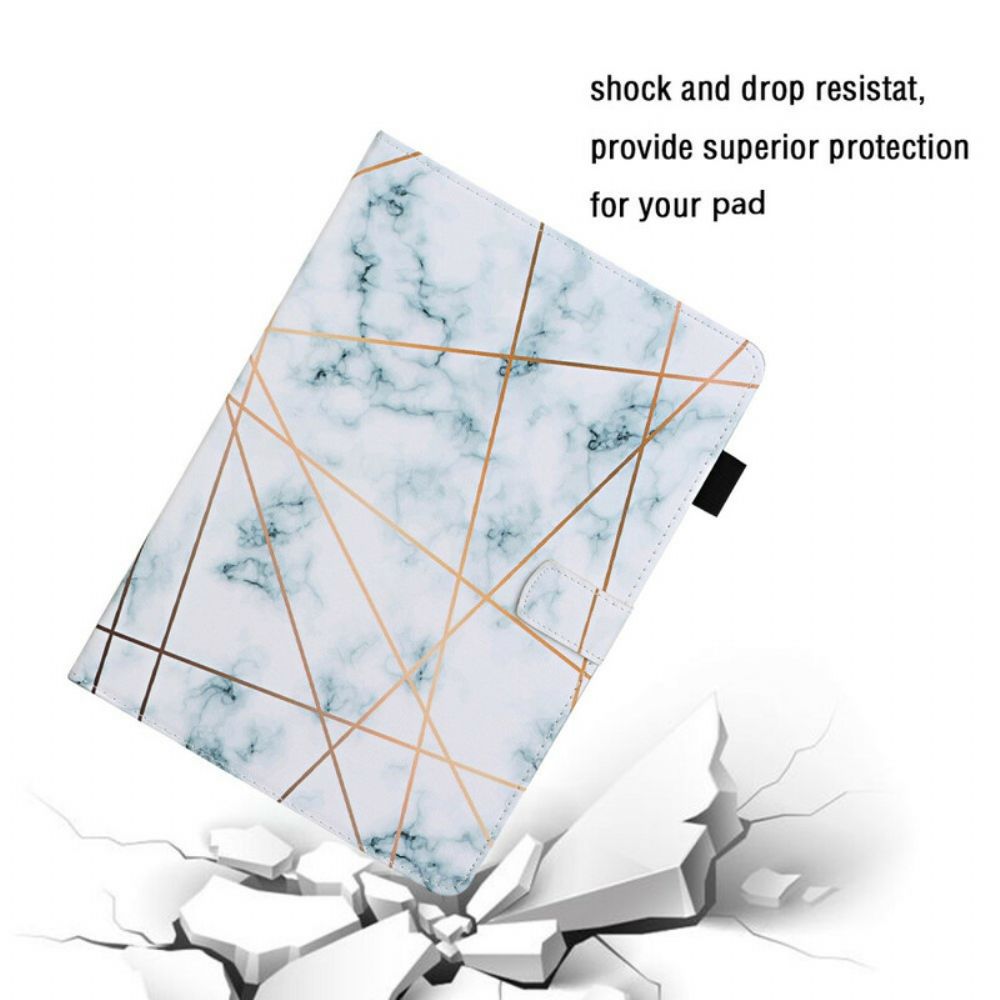 Flip Case Für Samsung Galaxy Tab S7 / Tab S8 Marmor
