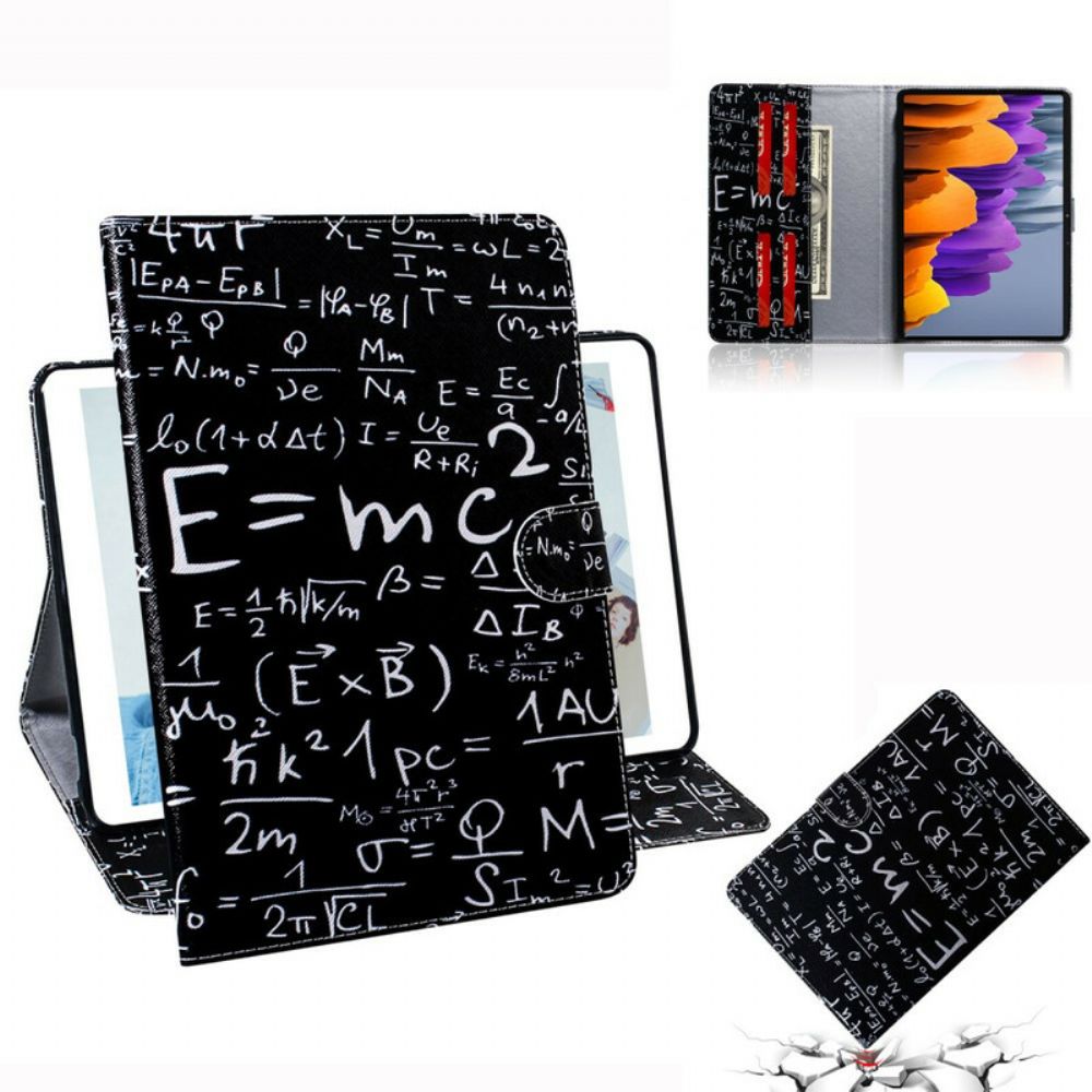 Flip Case Für Samsung Galaxy Tab S7 / Tab S8 Mathematische Berechnungen