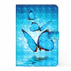 Flip Case Für Samsung Galaxy Tab S7 / Tab S8 Schmetterlinge