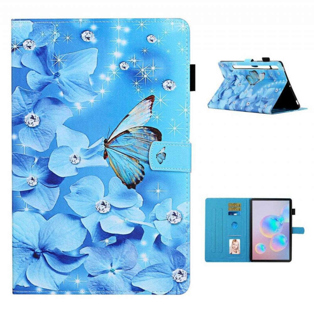 Lederhüllen Für Samsung Galaxy Tab S7 / Tab S8 Blumen