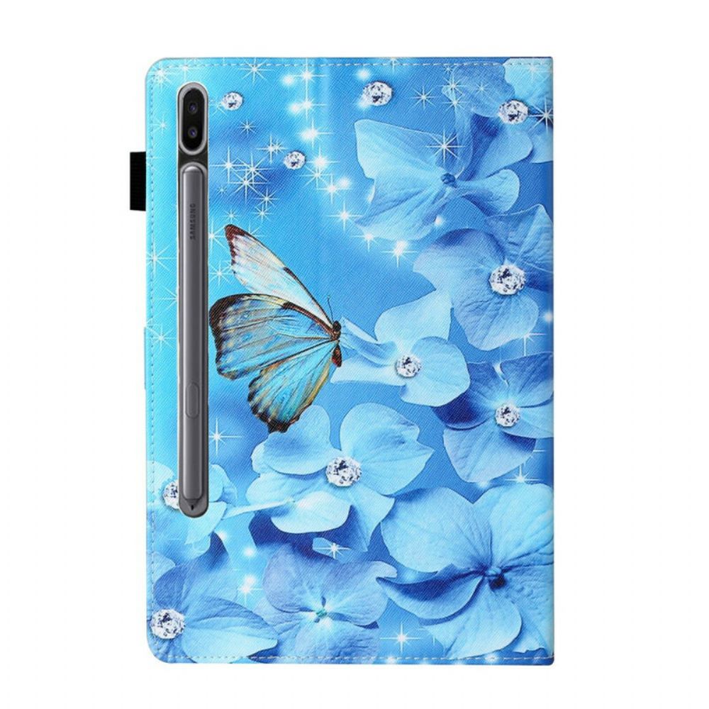 Lederhüllen Für Samsung Galaxy Tab S7 / Tab S8 Blumen