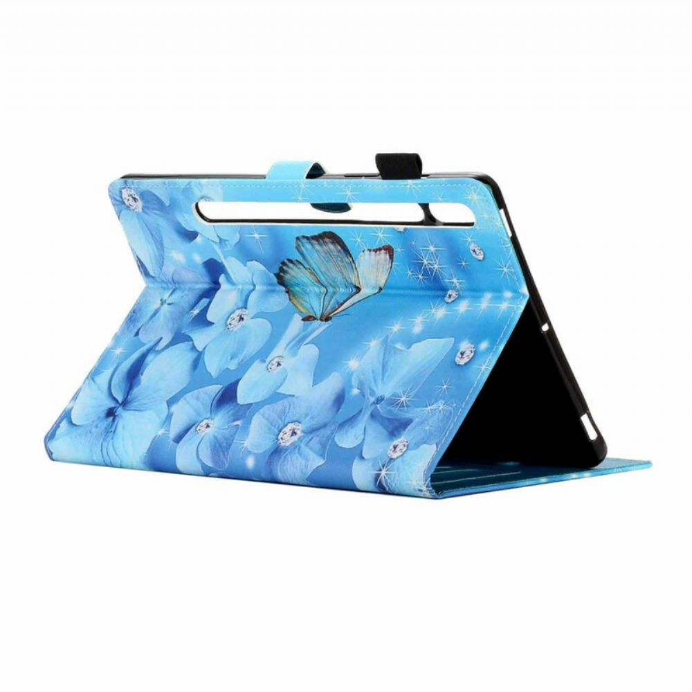 Lederhüllen Für Samsung Galaxy Tab S7 / Tab S8 Blumen
