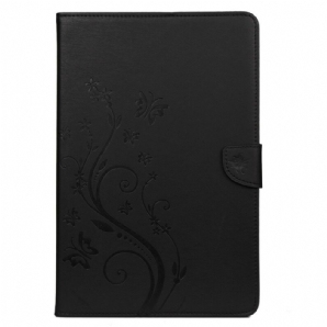 Lederhüllen Für Samsung Galaxy Tab S7 / Tab S8 Blumenschmetterlinge