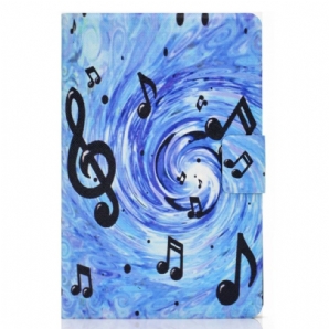 Lederhüllen Für Samsung Galaxy Tab S7 / Tab S8 Musiknotizen