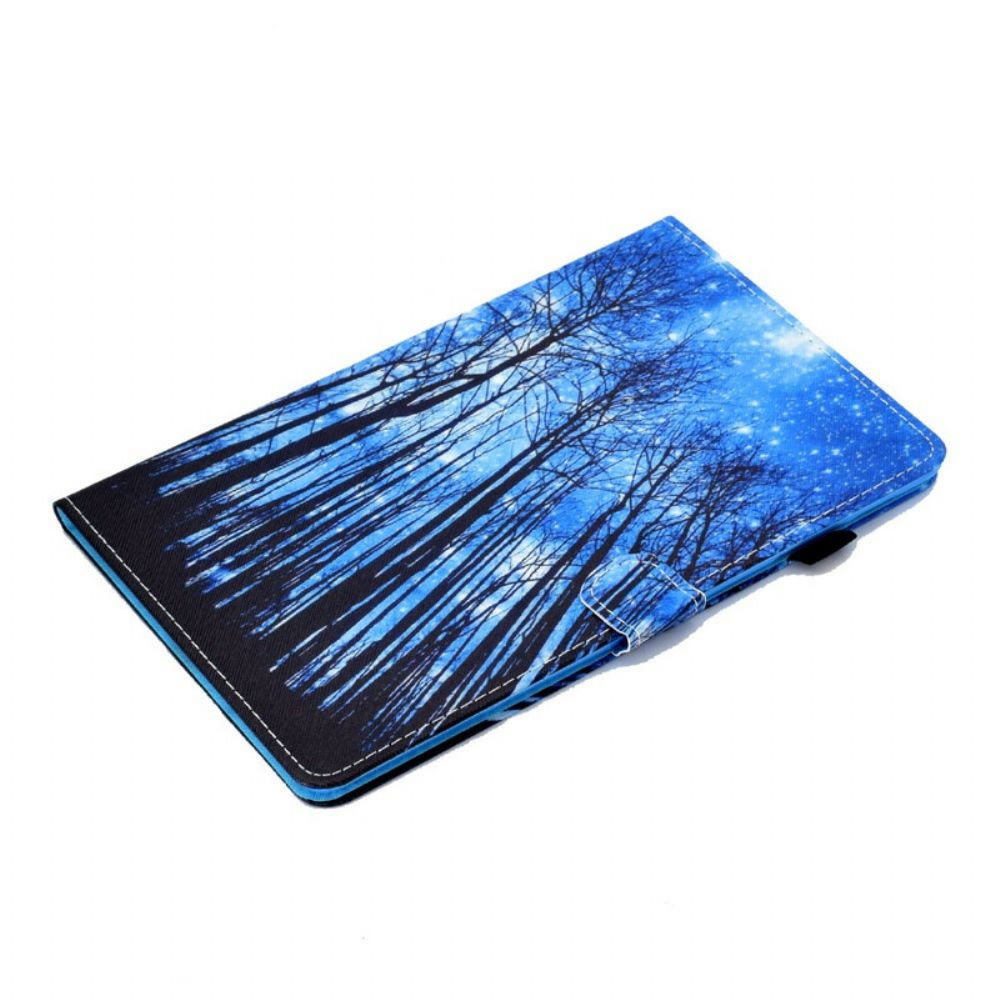 Lederhüllen Für Samsung Galaxy Tab S7 / Tab S8 Nachtwald