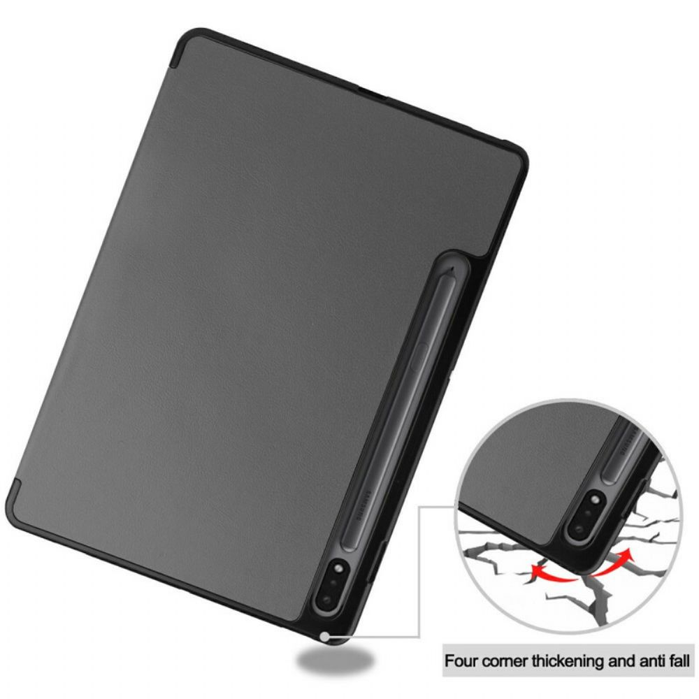 Schutzhülle Für Samsung Galaxy Tab S7 / Tab S8 Dreifacher Stifthalter