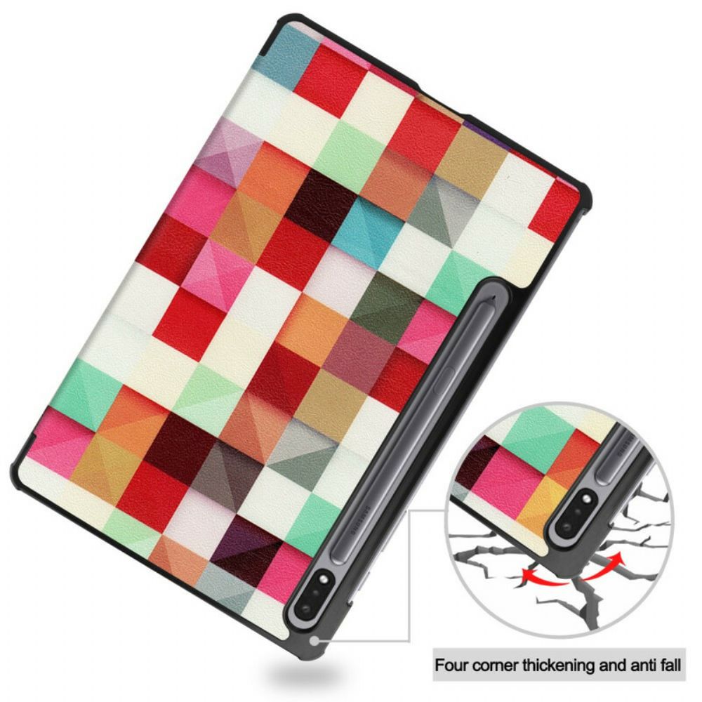 Schutzhülle Für Samsung Galaxy Tab S7 / Tab S8 Mosaikstifthalter