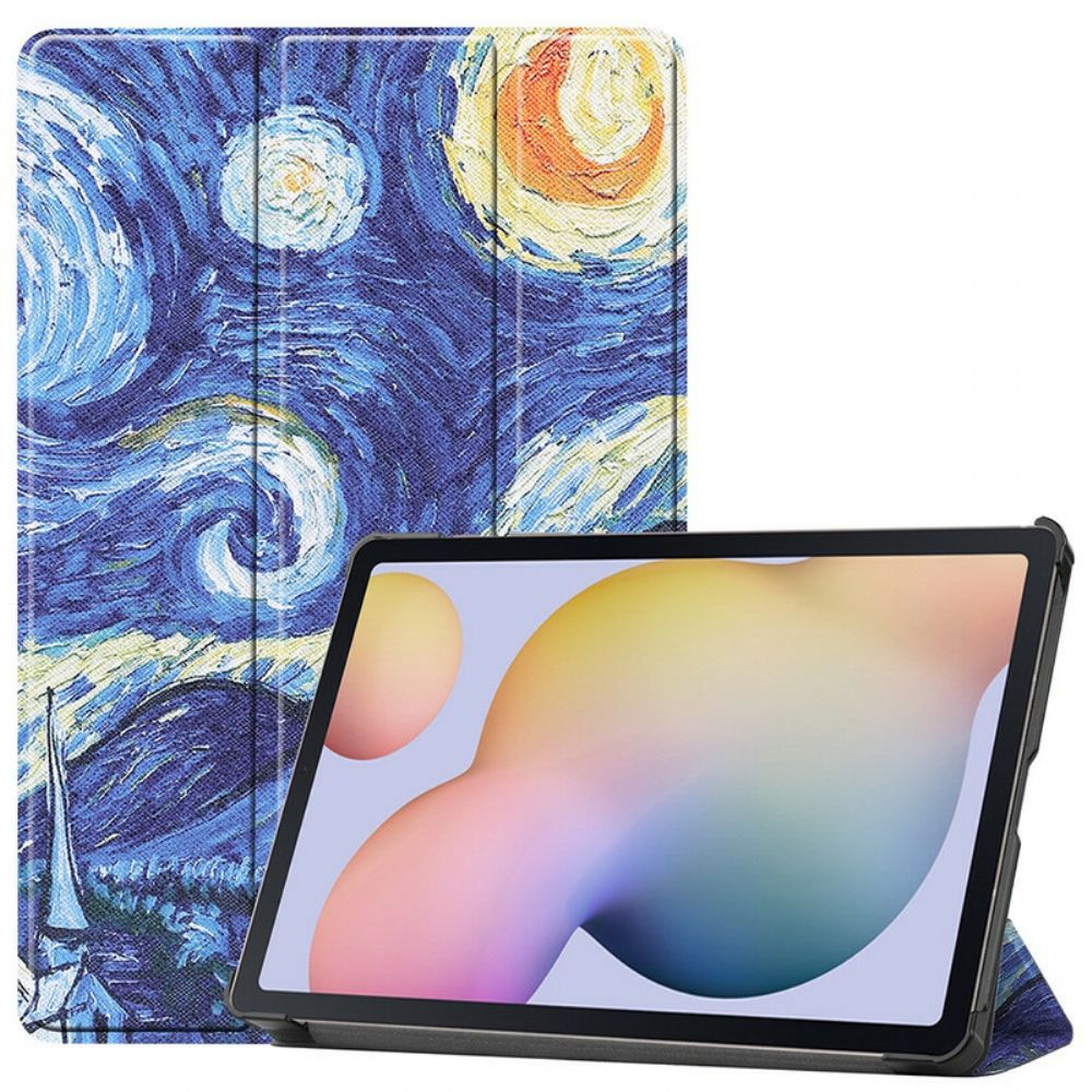 Schutzhülle Für Samsung Galaxy Tab S7 / Tab S8 Stifthalter Sternennacht