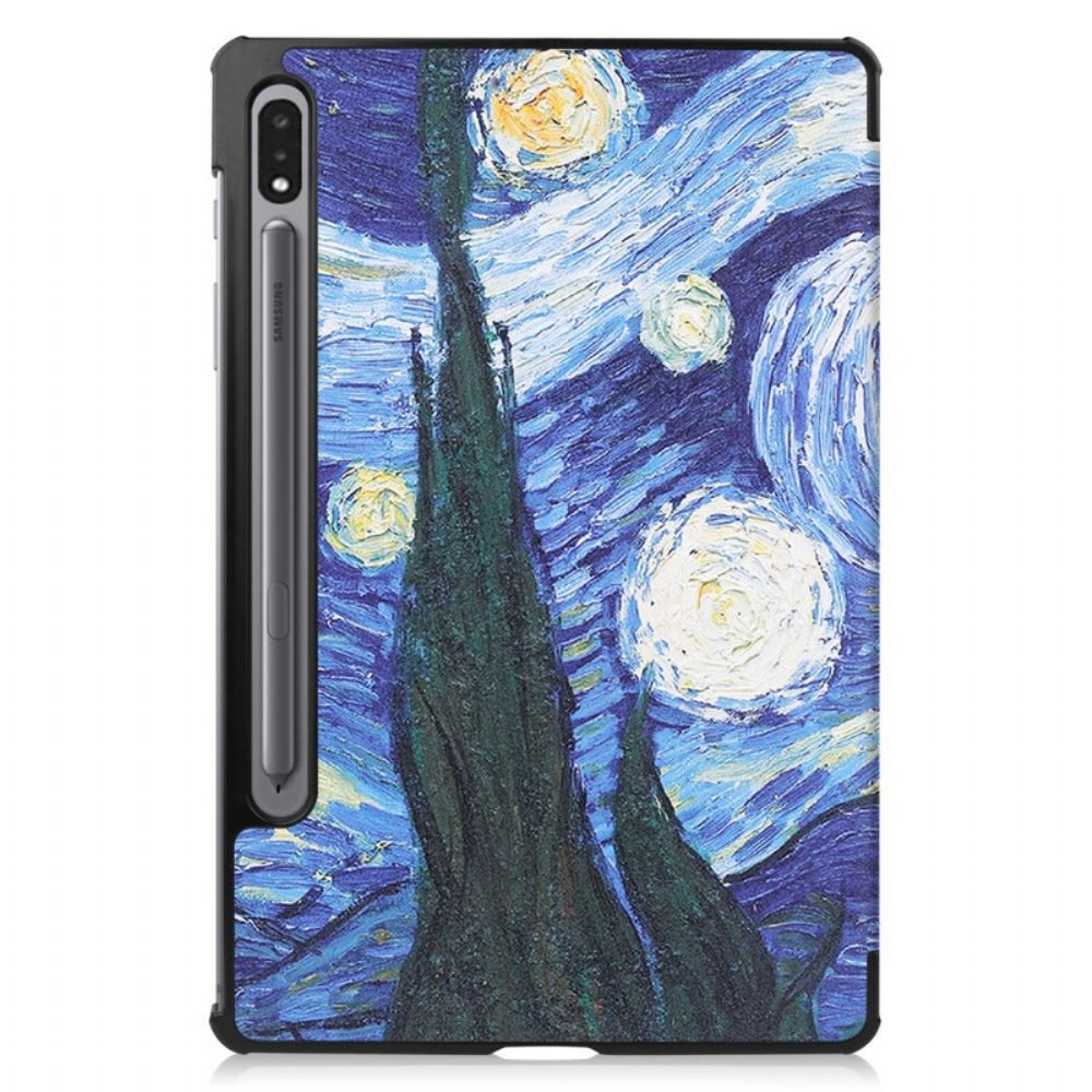 Schutzhülle Für Samsung Galaxy Tab S7 / Tab S8 Stifthalter Sternennacht