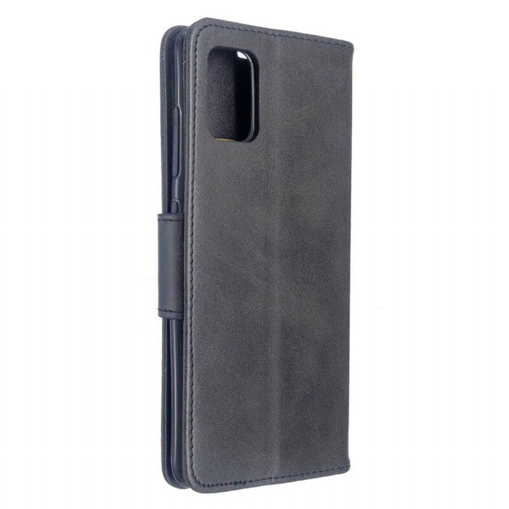 Flip Case Für Samsung Galaxy A51 Flip Case Glatte Schräge Klappe