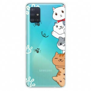 Handyhülle Für Samsung Galaxy A51 Hallo Katzen