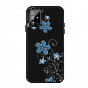 Hülle Für Samsung Galaxy A51 Blaue Blumen