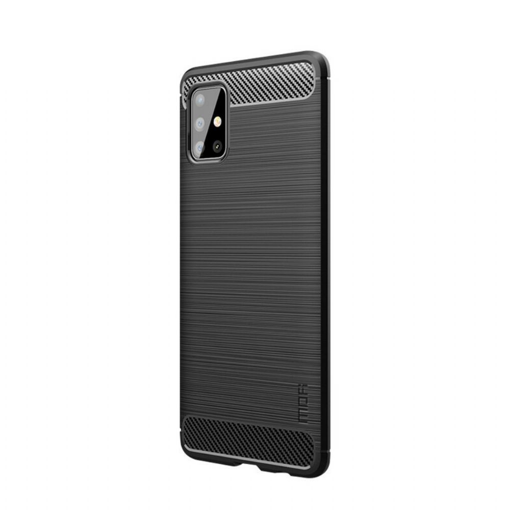 Hülle Für Samsung Galaxy A51 Mofi Gebürstete Kohlefaser