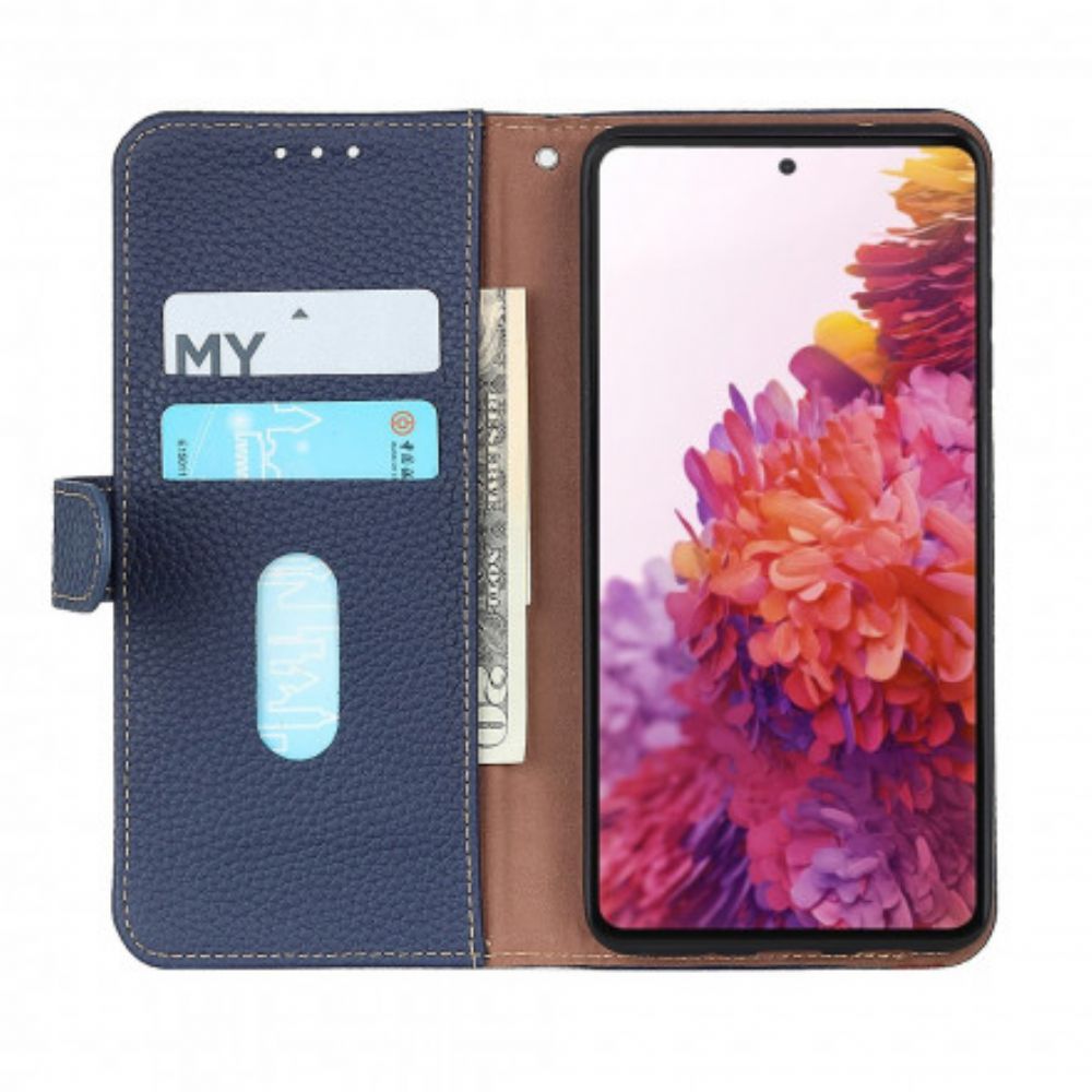 Lederhüllen Für Samsung Galaxy A51 Litschi Khazneh Leder