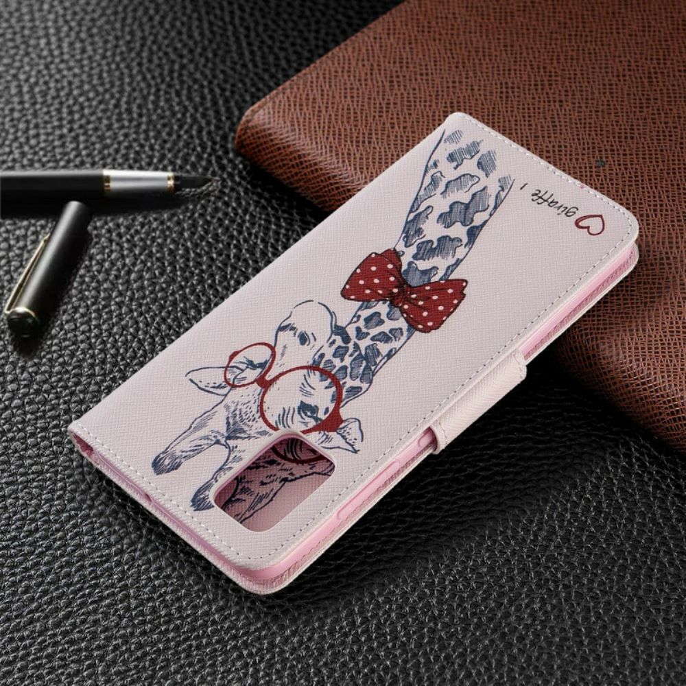 Lederhüllen Für Samsung Galaxy A51 Nerdige Giraffe
