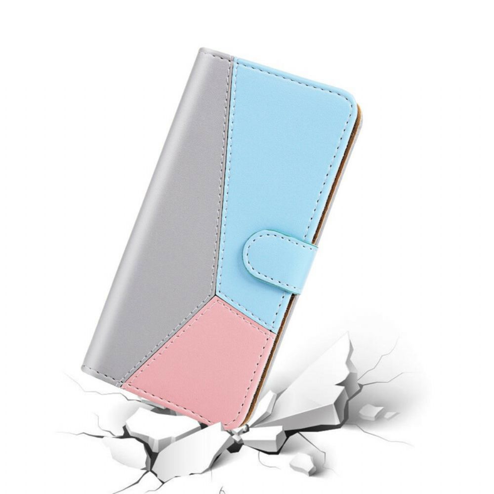 Lederhüllen Für Samsung Galaxy A51 Tricolor Lederoptik
