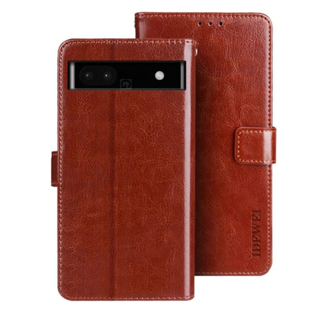 Flip Case Für Google Pixel 7A Kunstleder Idewei