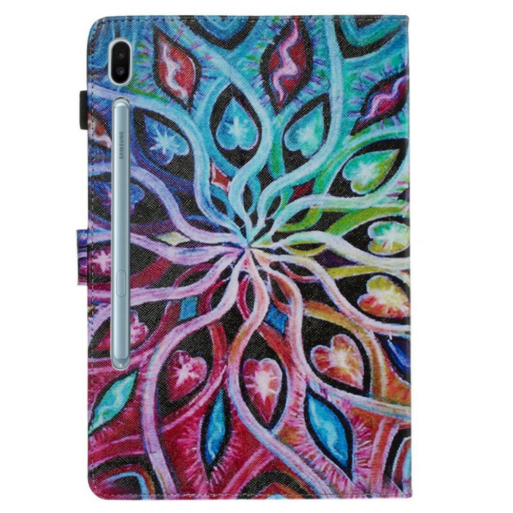 Flip Case Für Samsung Galaxy Tab S6 Abstrakte Blume