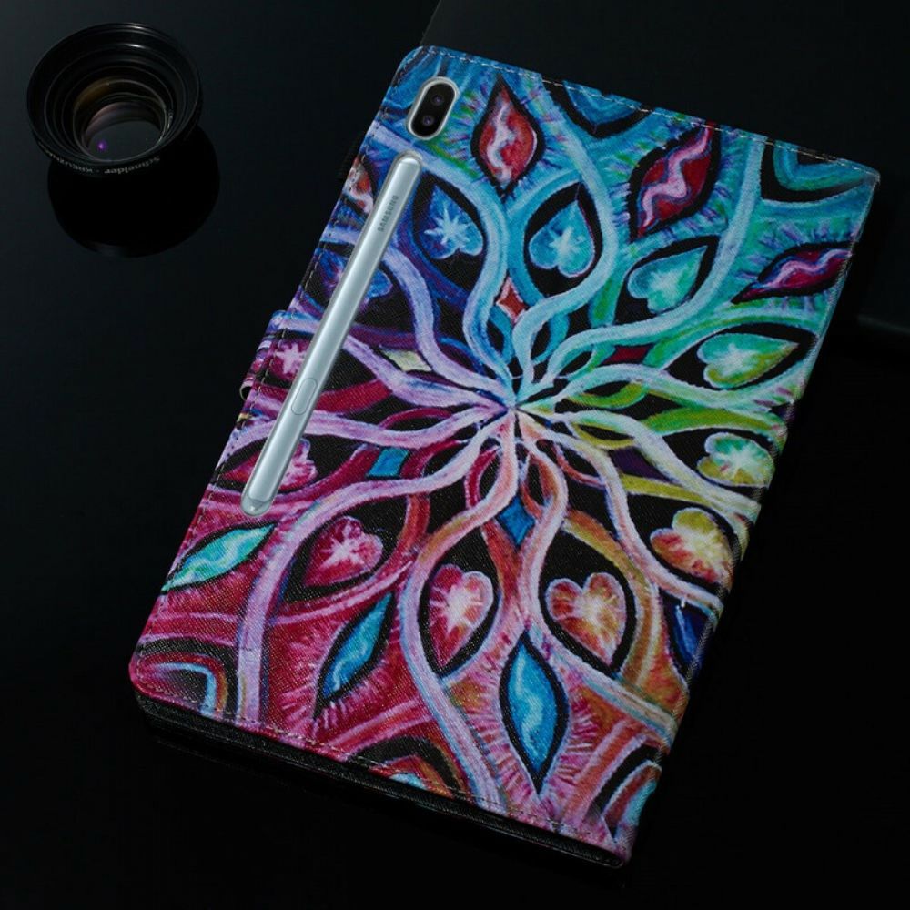 Flip Case Für Samsung Galaxy Tab S6 Abstrakte Blume