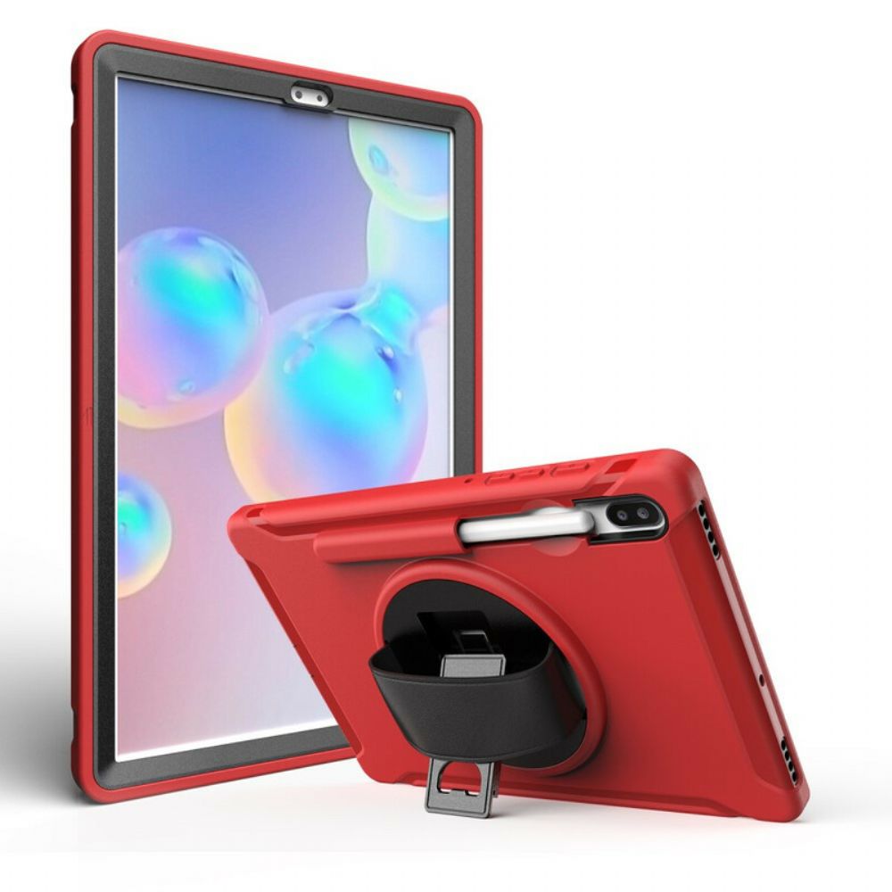 Hülle Für Samsung Galaxy Tab S6 Schutzhülle Dreifacher Schutz Mit Riemen Und Halterung
